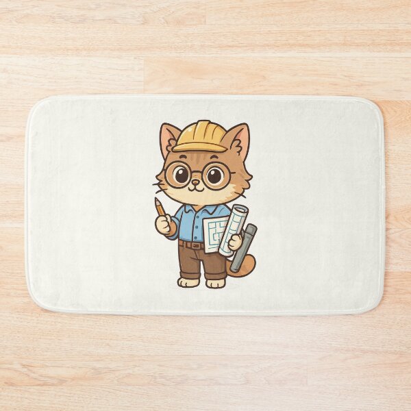 Item preview, Cute Architect Cat designed and sold by HoopeStylee.