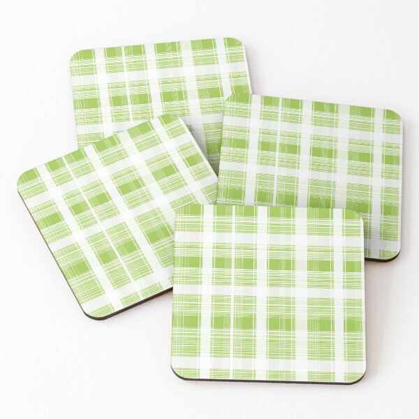 Item preview, Apple Green Abstract Plaid designed and sold by TheBohemianLark.