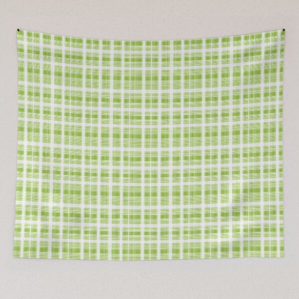 Item preview, Apple Green Abstract Plaid designed and sold by TheBohemianLark.