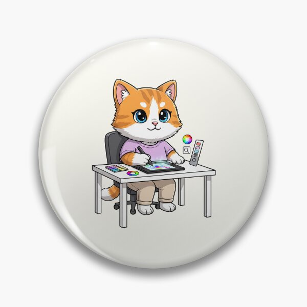 Item preview, Graphic Designer Cat designed and sold by HoopeStylee.