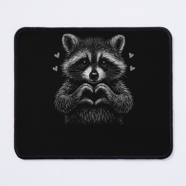 Item preview, Hearts Raccoon designed and sold by krystalRomanart.