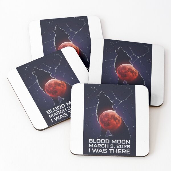 Item preview, Blood Moon Total Lunar Eclipse March 3 2026 Wolf Howling Souvenir designed and sold by kinany00.