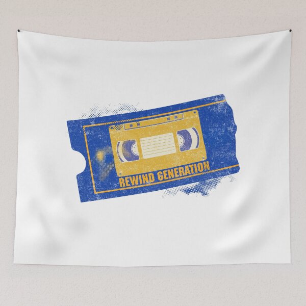 Item preview, Rewind Generation — Vintage VHS Cassette Retro designed and sold by Nacho Average Designs.