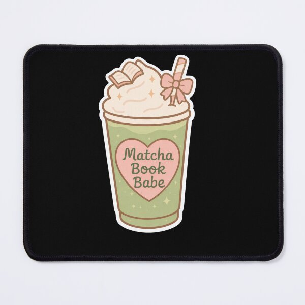 Item preview, Matcha Book Babe designed and sold by krystalRomanart.
