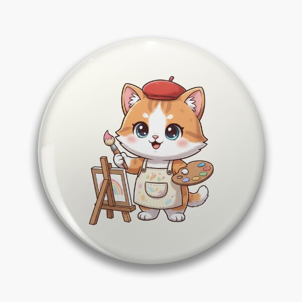 Item preview, Cute Painter Cat designed and sold by HoopeStylee.