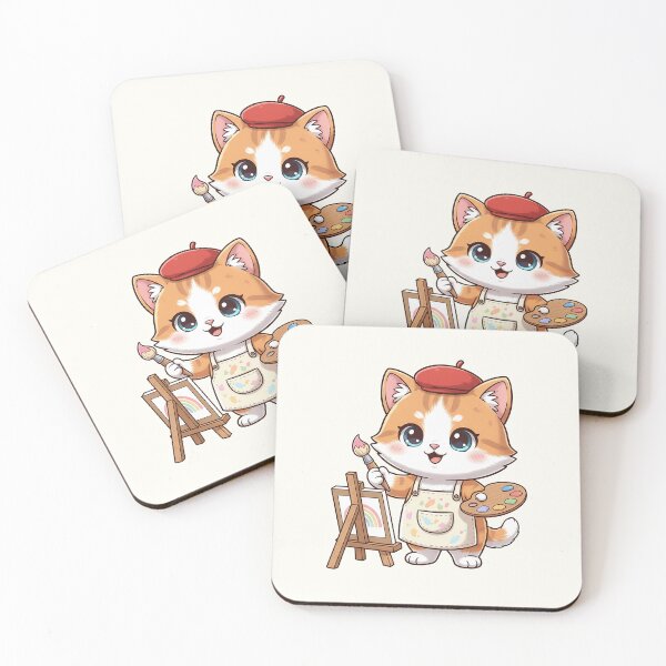 Item preview, Cute Painter Cat designed and sold by HoopeStylee.