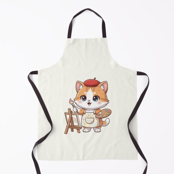 Item preview, Cute Painter Cat designed and sold by HoopeStylee.
