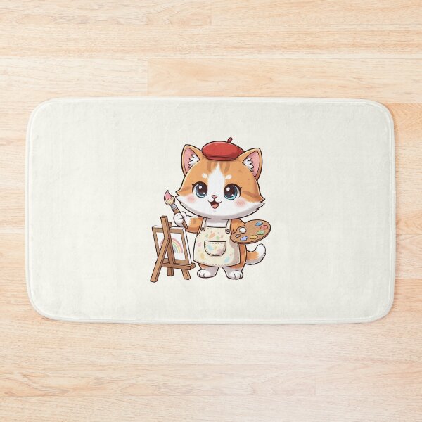 Item preview, Cute Painter Cat designed and sold by HoopeStylee.