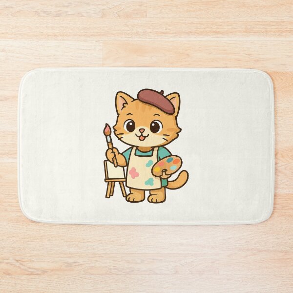 Item preview, Painter Artist Cat designed and sold by HoopeStylee.