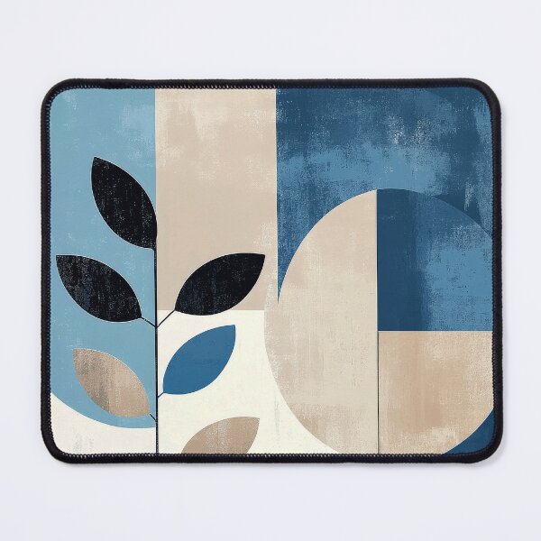 Item preview, Boho-Inspired Blue and Dove Colors Abstract Shapes designed and sold by DEC02.