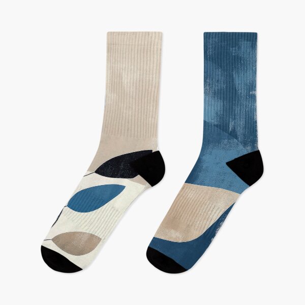 Item preview, Boho-Inspired Blue and Dove Colors Abstract Shapes designed and sold by DEC02.