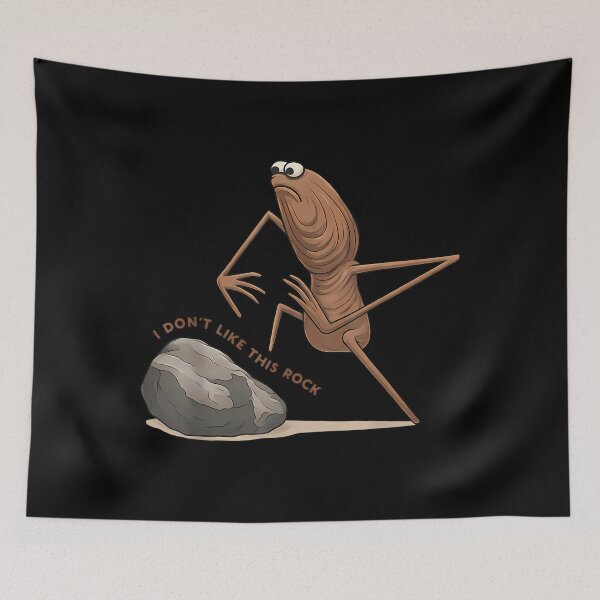 Item preview,  Funny Marcus The Worm I Don'T Like This Rock Meme designed and sold by Wolfstitched.