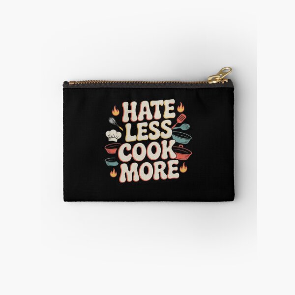 Item preview, Hate Less Cook More Positive Chef Kitchen Humor Quote designed and sold by MagicSD Designs.