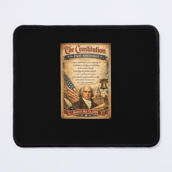 Item preview, Retro First Amendment Poster Rolled Up designed and sold by ArtofDissent.