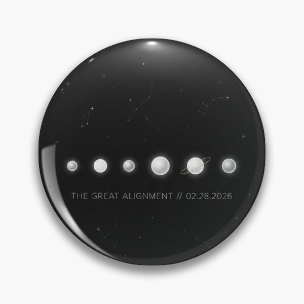 Item preview, Great Planetary Alignment Feb 28 2026 Astronomy Minimalist Space Art designed and sold by kinany00.