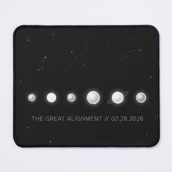 Item preview, Great Planetary Alignment Feb 28 2026 Astronomy Minimalist Space Art designed and sold by kinany00.