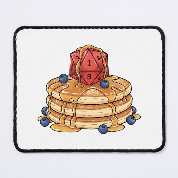 Item preview, Melting D20 Dice on Fluffy Pancakes designed and sold by Kvarny.