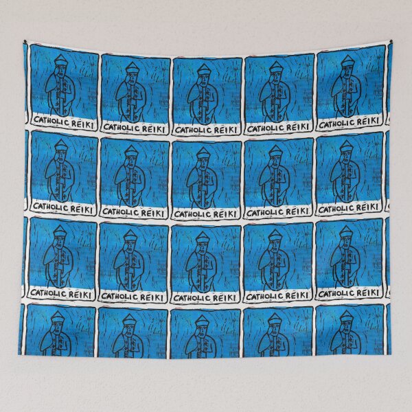 Item preview, Catholic Reiki Blue designed and sold by BarryMayfield.