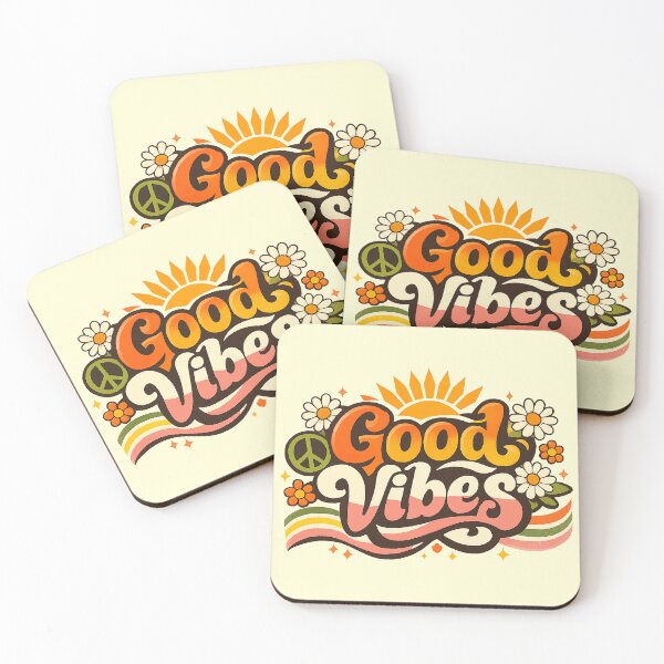 Item preview, Good Vibes Retro 70s Groovy Psychedelic Typography designed and sold by Far Out Goods.