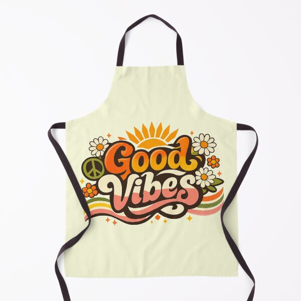 Item preview, Good Vibes Retro 70s Groovy Psychedelic Typography designed and sold by Far Out Goods.
