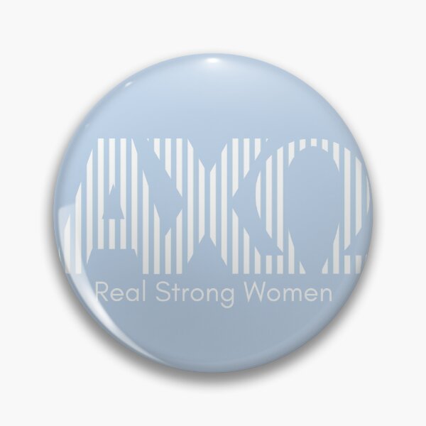 Item preview, AXO real strong women striped letters Pin designed and sold by mayasegura815.