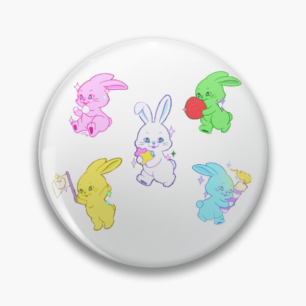 Item preview, New Jeans Rainbow Bunnies designed and sold by Greatbluewhale3.