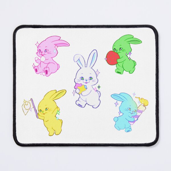 Item preview, New Jeans Rainbow Bunnies designed and sold by Greatbluewhale3.