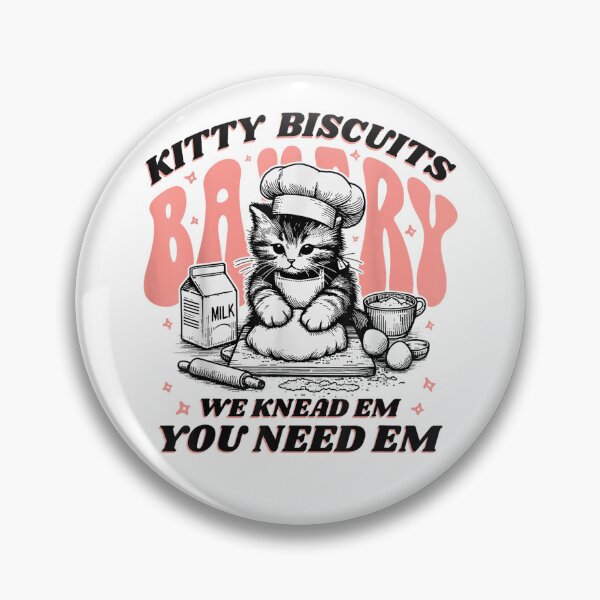 Item preview, Cute Kitty Biscuits Bakery Funny Cat Lovers Baking Humor designed and sold by H3ll-Ash-Studio.