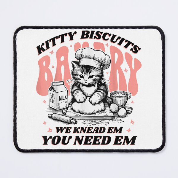 Item preview, Cute Kitty Biscuits Bakery Funny Cat Lovers Baking Humor designed and sold by H3ll-Ash-Studio.