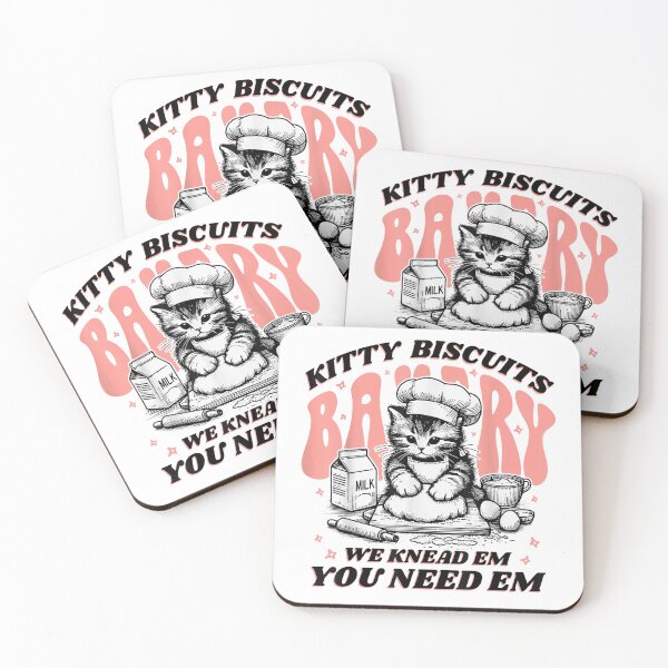 Item preview, Cute Kitty Biscuits Bakery Funny Cat Lovers Baking Humor designed and sold by H3ll-Ash-Studio.