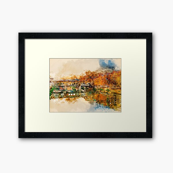 Item preview, Florence, Ponte Vecchio designed and sold by AM FineArtPrints.