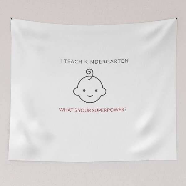 Item preview, I Teach Kindergarten – What’s Your Superpower? Funny Teacher designed and sold by DesignbyAACreations .