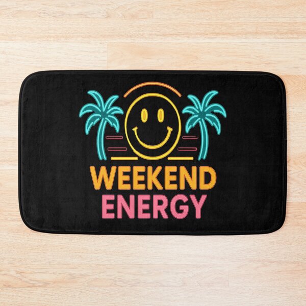 Item preview, Weekend Energy Smiley Beach Design designed and sold by Adappai.