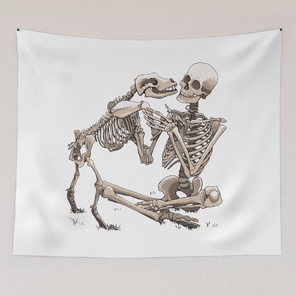 Item preview, Eternal Bond Skeleton Dog and Human designed and sold by bigbalddon.