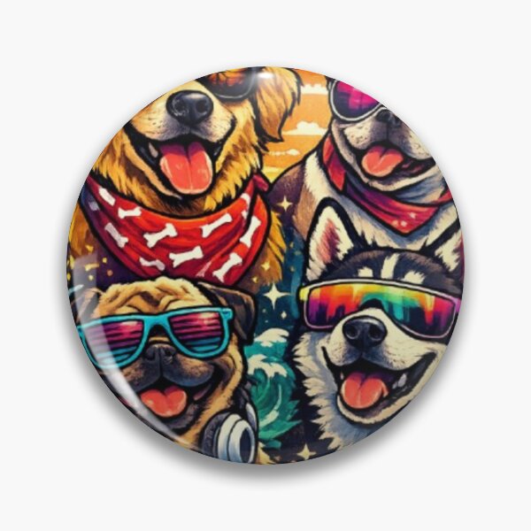 Item preview, Cool Canine Crew: Retro Sunglasses Vibes designed and sold by TheSalesGalore.