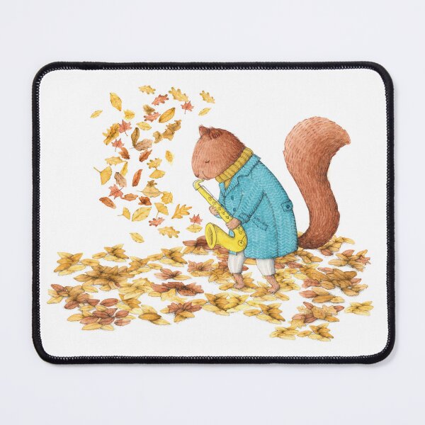 Item preview, Squirrel playing saxophone designed and sold by genoveva ilustracion.