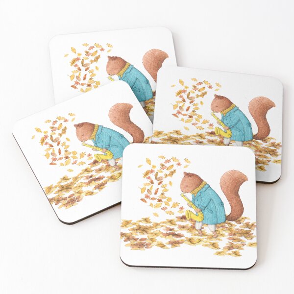 Item preview, Squirrel playing saxophone designed and sold by genoveva ilustracion.