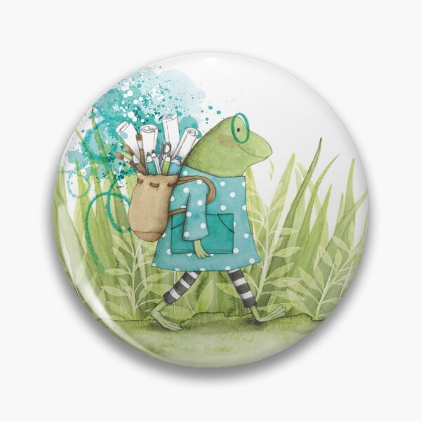 Item preview, Artist frog in the countryside designed and sold by genoveva ilustracion.