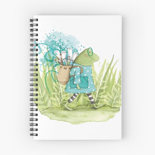 Item preview, Artist frog in the countryside designed and sold by genoveva ilustracion.