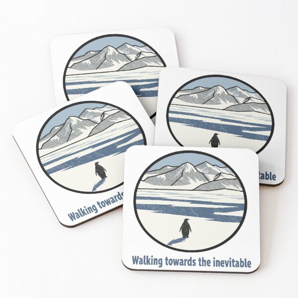 Item preview, Nihilist Penguin Walking Towards The Inevitable designed and sold by Gkinoki.