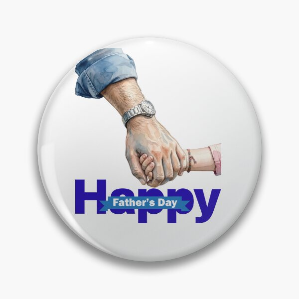 Item preview, Watercolor Father and Daughter Holding Hands Father's Day Design designed and sold by VibranPalette.