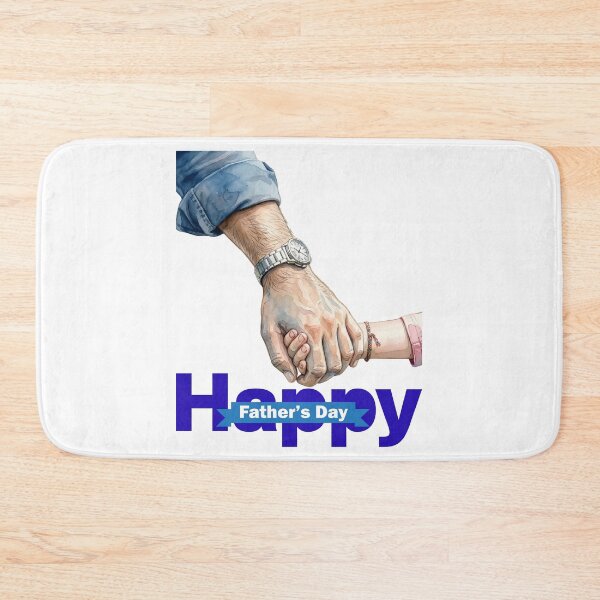 Item preview, Watercolor Father and Daughter Holding Hands Father's Day Design designed and sold by VibranPalette.