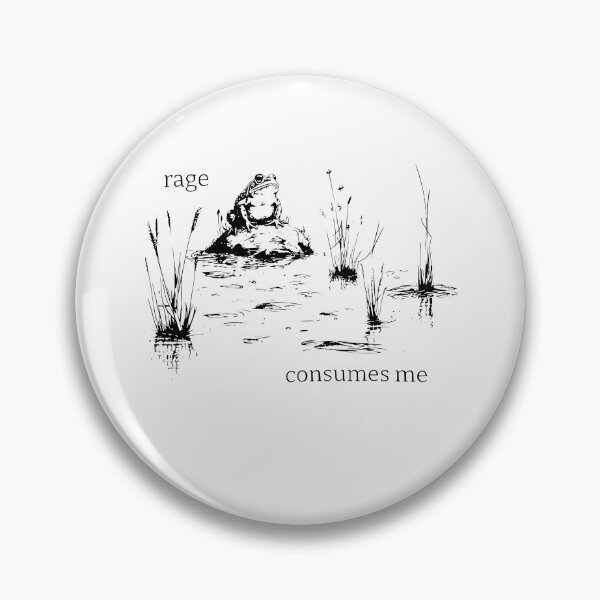 Item preview, Rage Consumes Me, Funny Meme Frog Pond designed and sold by Ariana De Amicis.