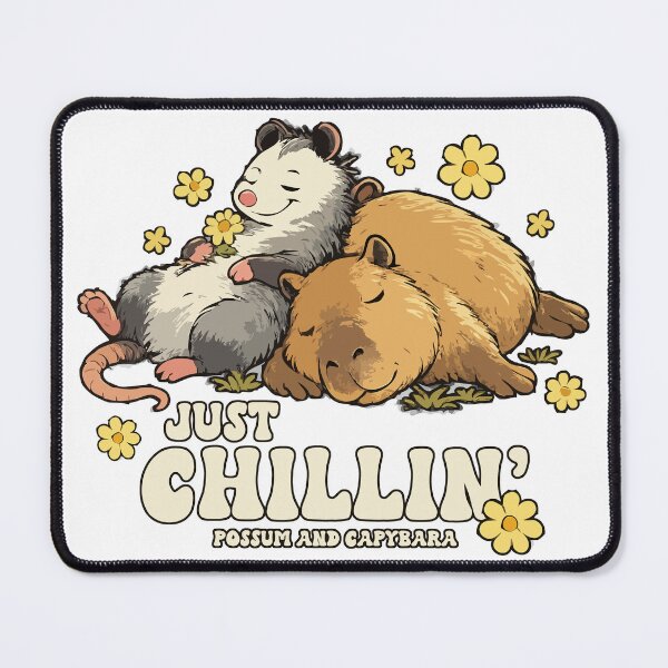Item preview, Just Chillin' Possum and Capybara designed and sold by wingstar.