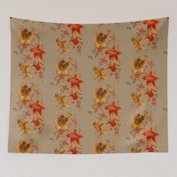 Item preview, Autumn Maple Leaves Watercolor - Falling Fall Foliage Pattern designed and sold by TheArtOfTreble.