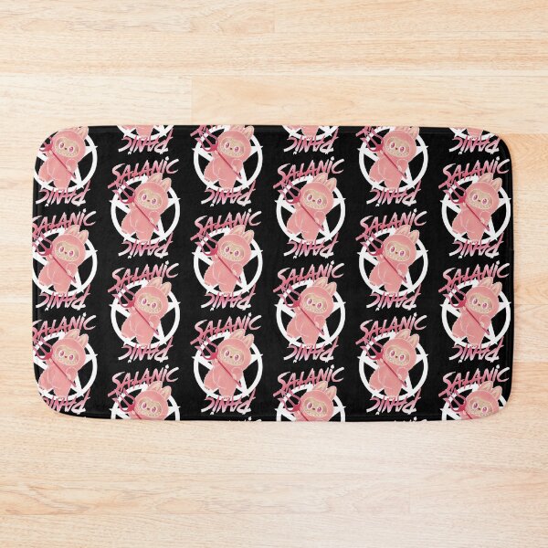 Item preview, Parody Satanic Panic cotton candy pastel pink little devil with white pentagram colorway digital art designed and sold by NonDecafArt.