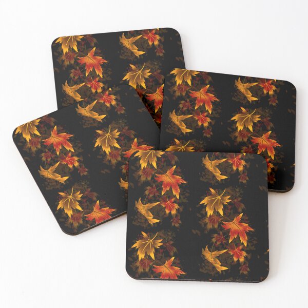 Item preview, Dark Autumn Maple Leaves - Vibrant Fall Foliage Pattern designed and sold by TheArtOfTreble.