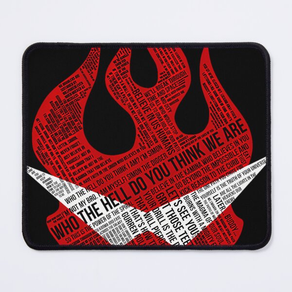 Item preview, Gurren Lagann Typography designed and sold by AliciaNicola.