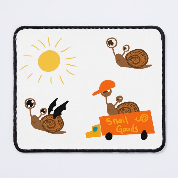 Item preview, Cute Cartoon Snail Delivery - Whimsical Snail Goods Truck designed and sold by TheArtOfTreble.