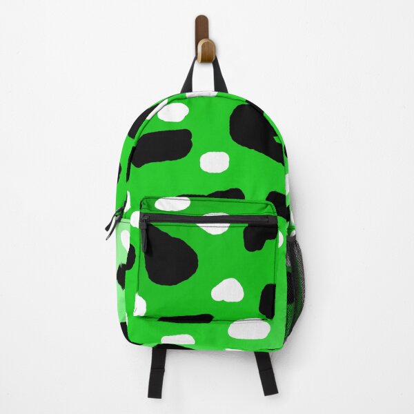 Item preview, Green Spotty Black And White Cow Print Pattern, designed and sold by A-Work-Of-Art.